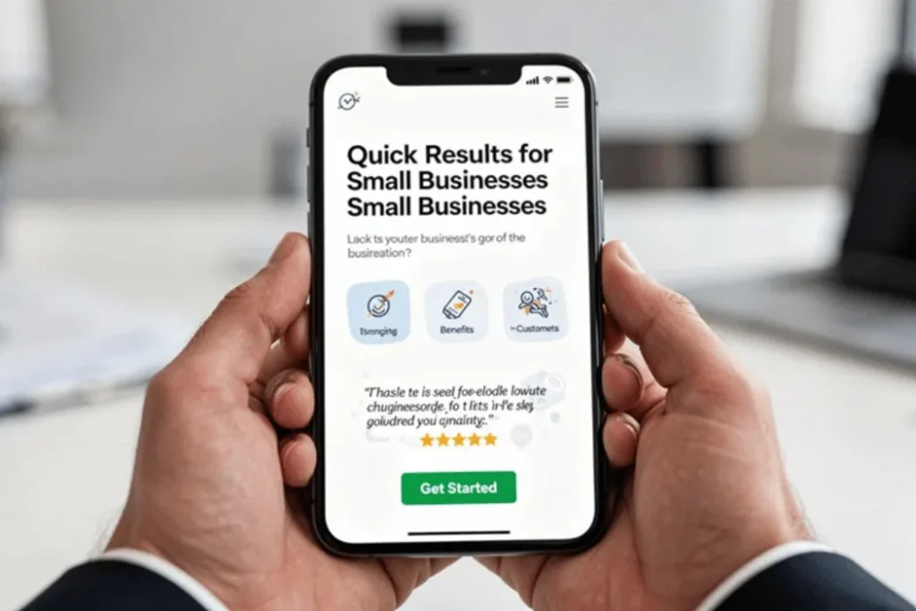 mobile-first landing page